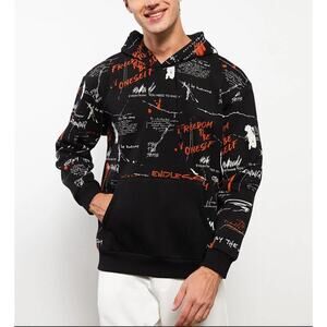 LCW Casual NEONSTREET Hooded Long‎ Sleeve Graffiti Men's LOOSE FIT Hoodie Medium